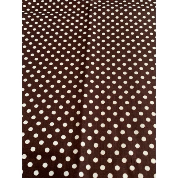 Brown Polka Dot Cotton Fabric 1/4 yard 44" for Sewing Crafts Quilting - Picture 5 of 5